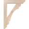 Ekena Millwork Olympic Slat Smooth Bracket w/ Offset Brace, Douglas Fir, 5 1/2"W x 24"D x 32"H BKT0604X24X32OLY06SDF - alternate 3